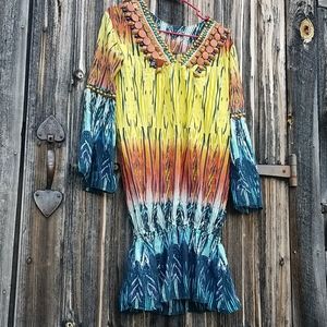 BON BON jeweled 🧜 mermaid tunic coverUP Mrs Roper